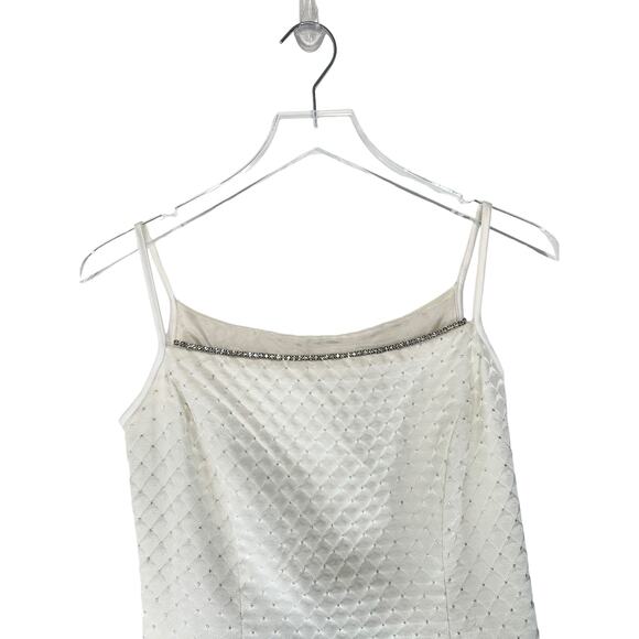 Vintage Gunner Sax Jeweled Mermaid Wedding Dress with Train Size 7/8 - Picture 2 of 13